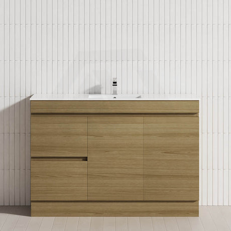 2-Drawer 2-Door 900/1200mm Freestanding Bathroom Vanity Kickboard Single Multi-Colour Cabinet Only