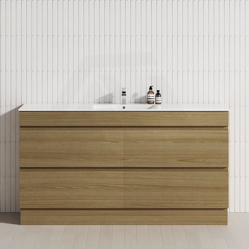 4-Drawer 1200/1500/1800mm Freestanding Bathroom Vanity Kickboard Single/Double Multi-Colour Cabinet Only