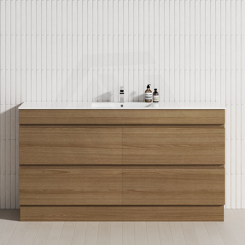 4-Drawer 1200/1500/1800mm Freestanding Bathroom Vanity Kickboard Single/Double Multi-Colour Cabinet Only