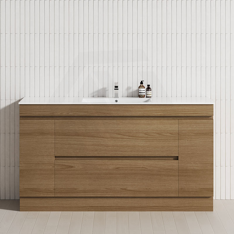 2-Door 2-Mid-Drawer 1200/1500/1800mm Freestanding Bathroom Vanity Kickboard Single/Double Multi-Colour Cabinet Only