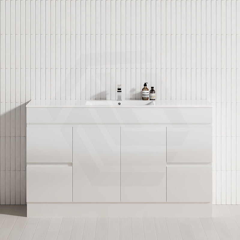 4-Drawer 2-Door 1200/1500/1800mm Freestanding Bathroom Vanity Kickboard Single/Double Multi-Colour Cabinet Only