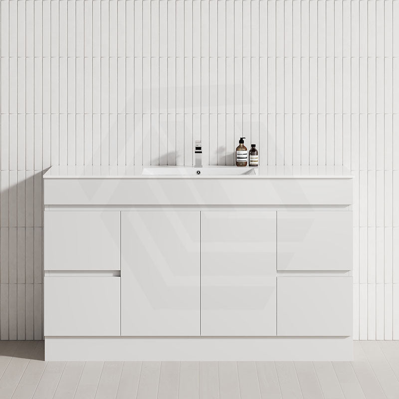 4-Drawer 2-Door 1200/1500/1800mm Freestanding Bathroom Vanity Kickboard Single/Double Multi-Colour Cabinet Only