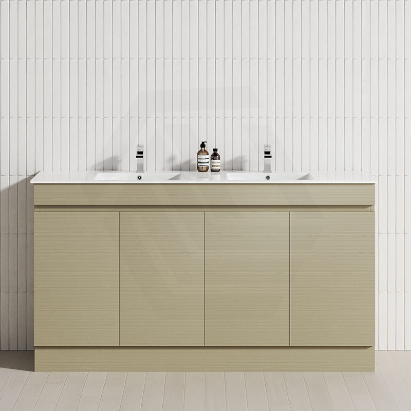 4-Door 1500/1800mm Freestanding Bathroom Vanity Kickboard Double Multi-Colour Cabinet Only
