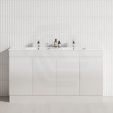 4-Door 1500/1800mm Freestanding Bathroom Vanity Kickboard Double Multi-Colour Cabinet Only