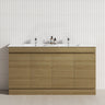 4-Door 1500/1800mm Freestanding Bathroom Vanity Kickboard Double Multi-Colour Cabinet Only