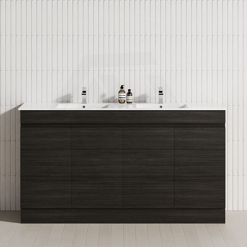 4-Door 1500/1800mm Freestanding Bathroom Vanity Kickboard Double Multi-Colour Cabinet Only