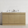 4-Door 1500/1800mm Freestanding Bathroom Vanity Kickboard Double Multi-Colour Cabinet Only
