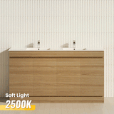 4-Door 1500/1800mm Freestanding Bathroom Vanity Kickboard Double Multi-Colour