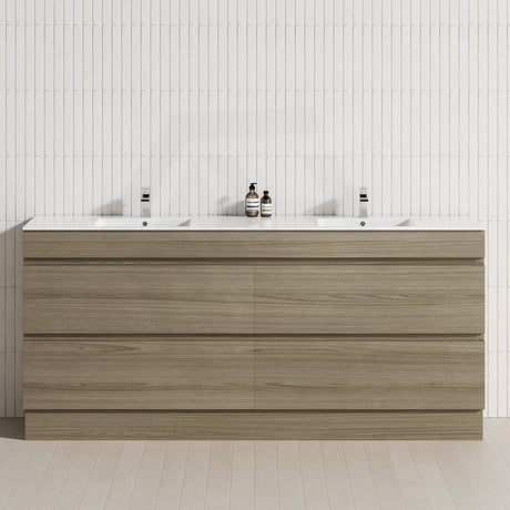 4-Drawer 1200/1500/1800mm Freestanding Bathroom Vanity Kickboard Single/Double Multi-Colour Cabinet Only