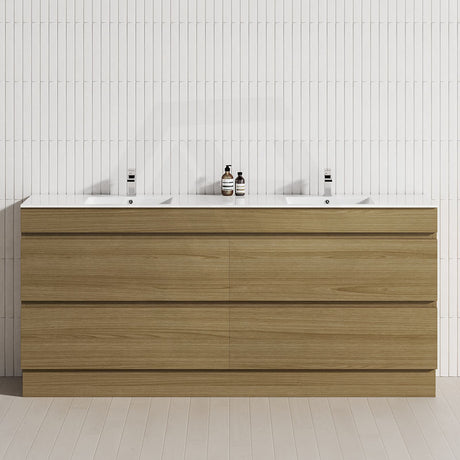 4-Drawer 1200/1500/1800mm Freestanding Bathroom Vanity Kickboard Single/Double Multi-Colour Cabinet Only