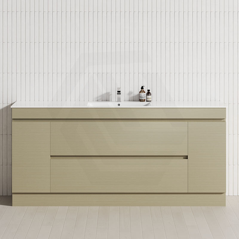 2-Door 2-Mid-Drawer 1200/1500/1800mm Freestanding Bathroom Vanity Kickboard Single/Double Multi-Colour Cabinet Only
