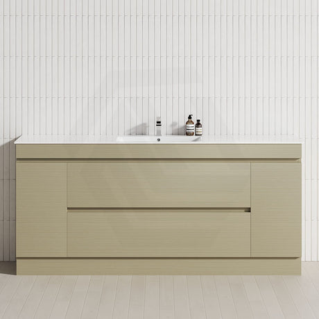 2-Door 2-Mid-Drawer 1200/1500/1800mm Freestanding Bathroom Vanity Kickboard Single/Double Multi-Colour Cabinet Only