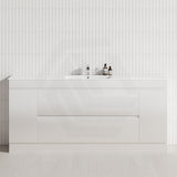 2-Door 2-Mid-Drawer 1200/1500/1800mm Freestanding Bathroom Vanity Kickboard Single/Double Multi-Colour Cabinet Only