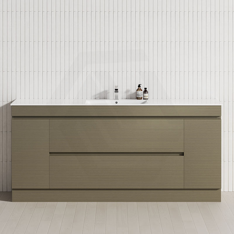 2-Door 2-Mid-Drawer 1200/1500/1800mm Freestanding Bathroom Vanity Kickboard Single/Double Multi-Colour Cabinet Only