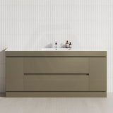 2-Door 2-Mid-Drawer 1200/1500/1800mm Freestanding Bathroom Vanity Kickboard Single/Double Multi-Colour Cabinet Only
