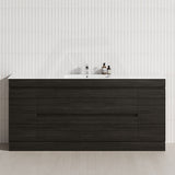 2-Door 2-Mid-Drawer 1200/1500/1800mm Freestanding Bathroom Vanity Kickboard Single/Double Multi-Colour Cabinet Only