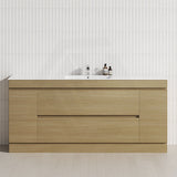 2-Door 2-Mid-Drawer 1200/1500/1800mm Freestanding Bathroom Vanity Kickboard Single/Double Multi-Colour Cabinet Only