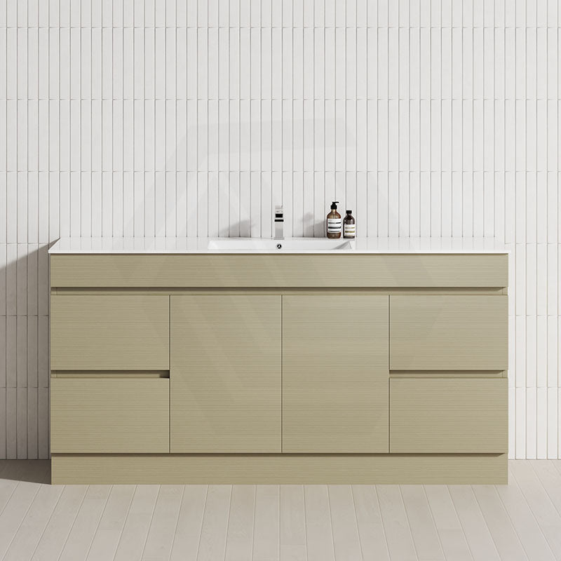 4-Drawer 2-Door 1200/1500/1800mm Freestanding Bathroom Vanity Kickboard Single/Double Multi-Colour Cabinet Only