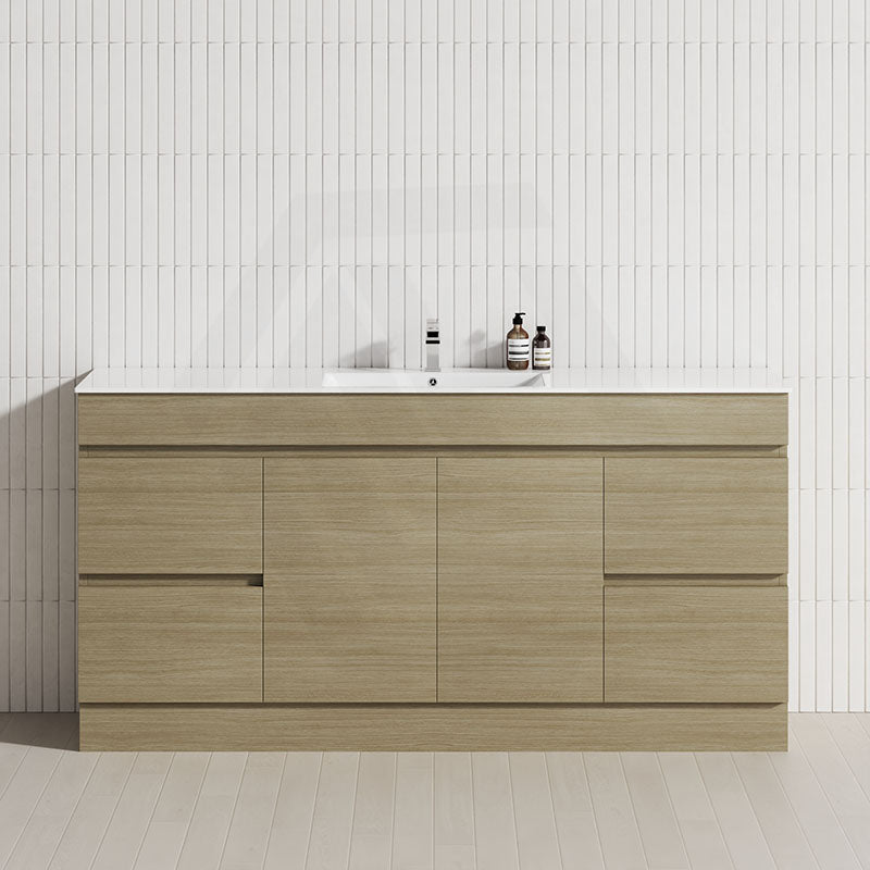 4-Drawer 2-Door 1200/1500/1800mm Freestanding Bathroom Vanity Kickboard Single/Double Multi-Colour Cabinet Only