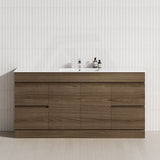 4-Drawer 2-Door 1200/1500/1800mm Freestanding Bathroom Vanity Kickboard Single/Double Multi-Colour Cabinet Only