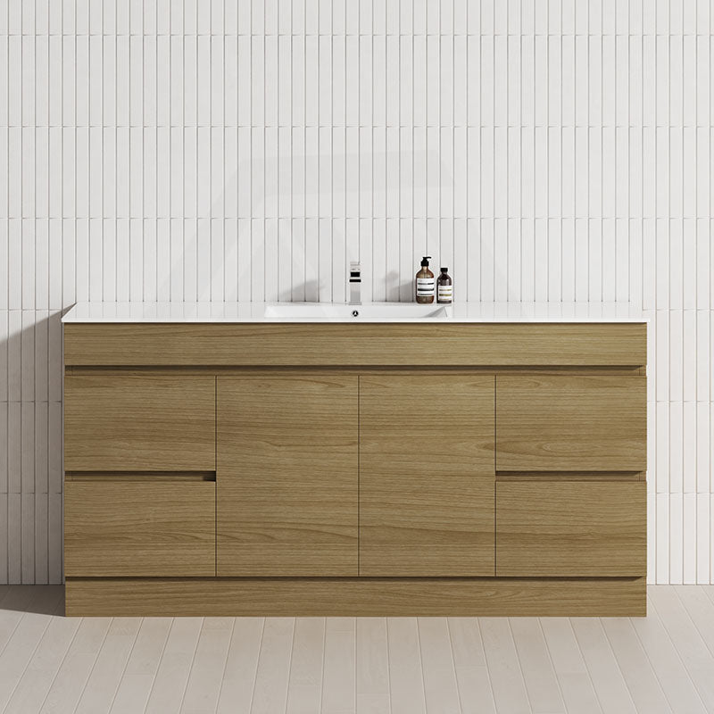 4-Drawer 2-Door 1200/1500/1800mm Freestanding Bathroom Vanity Kickboard Single/Double Multi-Colour Cabinet Only