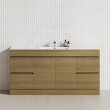 4-Drawer 2-Door 1200/1500/1800mm Freestanding Bathroom Vanity Kickboard Single/Double Multi-Colour Cabinet Only