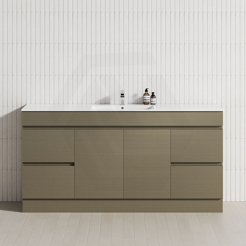 4-Drawer 2-Door 1200/1500/1800mm Freestanding Bathroom Vanity Kickboard Single/Double Multi-Colour Cabinet Only