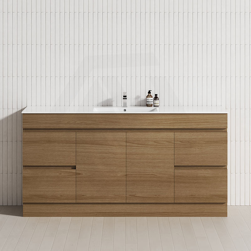 4-Drawer 2-Door 1200/1500/1800mm Freestanding Bathroom Vanity Kickboard Single/Double Multi-Colour Cabinet Only