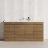 4-Drawer 2-Door 1200/1500/1800mm Freestanding Bathroom Vanity Kickboard Single/Double Multi-Colour Cabinet Only