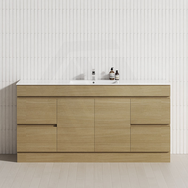 4-Drawer 2-Door 1200/1500/1800mm Freestanding Bathroom Vanity Kickboard Single/Double Multi-Colour Cabinet Only