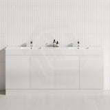 4-Door 1500/1800mm Freestanding Bathroom Vanity Kickboard Double Multi-Colour Cabinet Only