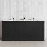 4-Door 1500/1800mm Freestanding Bathroom Vanity Kickboard Double Multi-Colour Cabinet Only