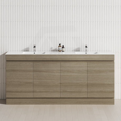 4-Door 1500/1800mm Freestanding Bathroom Vanity Kickboard Double Multi-Colour Cabinet Only