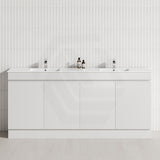 4-Door 1500/1800mm Freestanding Bathroom Vanity Kickboard Double Multi-Colour Cabinet Only