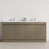 4-Door 1500/1800mm Freestanding Bathroom Vanity Kickboard Double Multi-Colour Cabinet Only