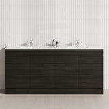 4-Door 1500/1800mm Freestanding Bathroom Vanity Kickboard Double Multi-Colour Cabinet Only