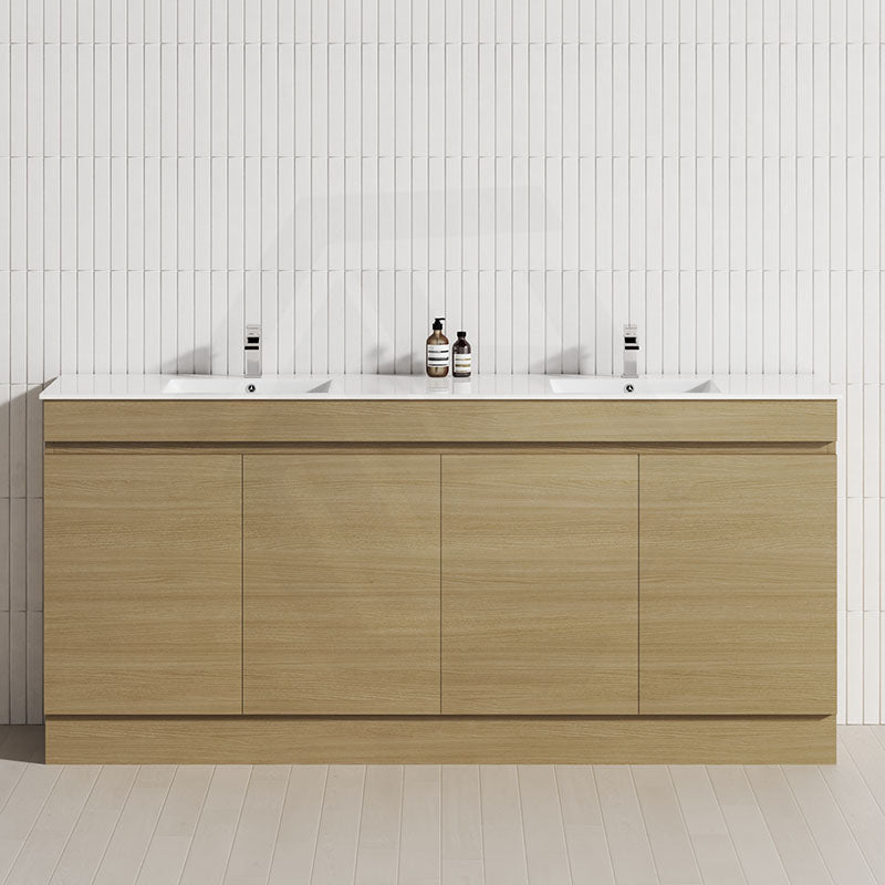 4-Door 1500/1800mm Freestanding Bathroom Vanity Kickboard Double Multi-Colour Cabinet Only