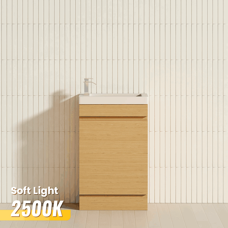 500Mm Freestanding Bathroom Vanity With Kickboard 1-Door Multi-Colour Cabinet Only Vanity