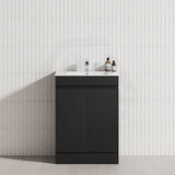 2-Door 600/750/900mm Freestanding Bathroom Vanity with Kickboard 600/750/900mm Multi-Colour Cabinet Only