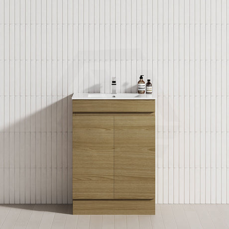 2-Door Narrow 600/750/900mm Freestanding Bathroom Vanity with Kickboard 600/750/900mm Multi-Colour Cabinet Only