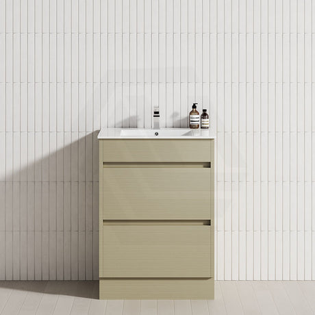 2-Drawer 600/750/900/1200mm Freestanding Bathroom Vanity Kickboard Single Multi-Colour Cabinet Only