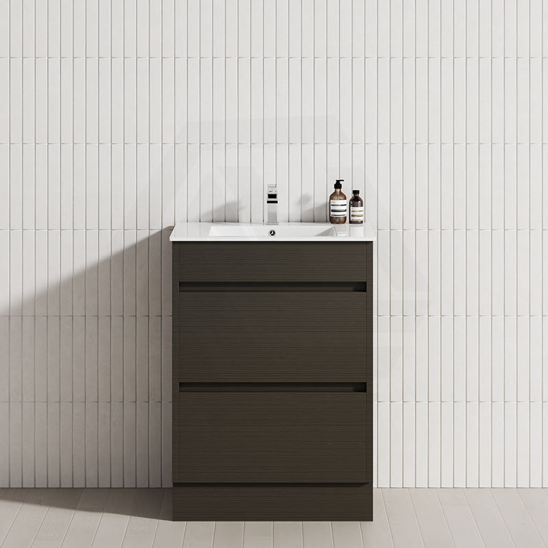 2-Drawer 600/750/900/1200mm Freestanding Bathroom Vanity Kickboard Single Multi-Colour Cabinet Only