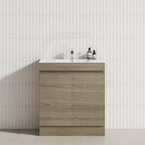 2-Door 600/750/900mm Freestanding Bathroom Vanity with Kickboard 600/750/900mm Multi-Colour Cabinet Only