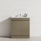 2-Door 600/750/900mm Freestanding Bathroom Vanity with Kickboard 600/750/900mm Multi-Colour Cabinet Only