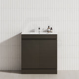 2-Door 600/750/900mm Freestanding Bathroom Vanity with Kickboard 600/750/900mm Multi-Colour Cabinet Only