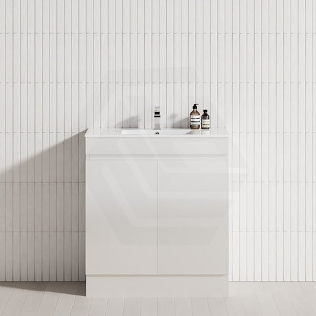 2-Door Narrow 600/750/900mm Freestanding Bathroom Vanity with Kickboard 600/750/900mm Multi-Colour Cabinet Only