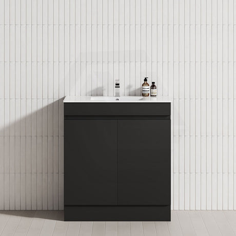 2-Door Narrow 600/750/900mm Freestanding Bathroom Vanity with Kickboard 600/750/900mm Multi-Colour Cabinet Only