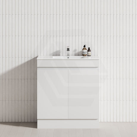2-Door Narrow 600/750/900mm Freestanding Bathroom Vanity with Kickboard 600/750/900mm Multi-Colour Cabinet Only