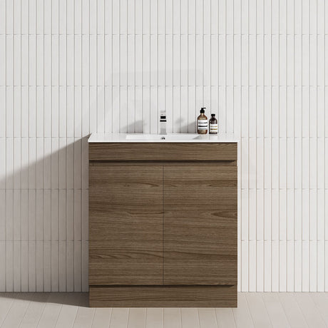 2-Door Narrow 600/750/900mm Freestanding Bathroom Vanity with Kickboard 600/750/900mm Multi-Colour Cabinet Only