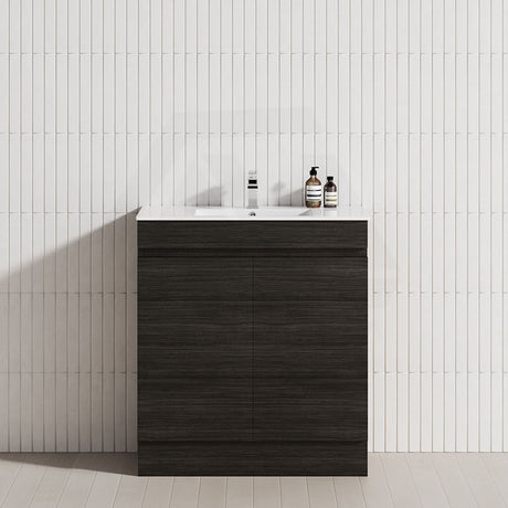 2-Door Narrow 600/750/900mm Freestanding Bathroom Vanity with Kickboard 600/750/900mm Multi-Colour Cabinet Only